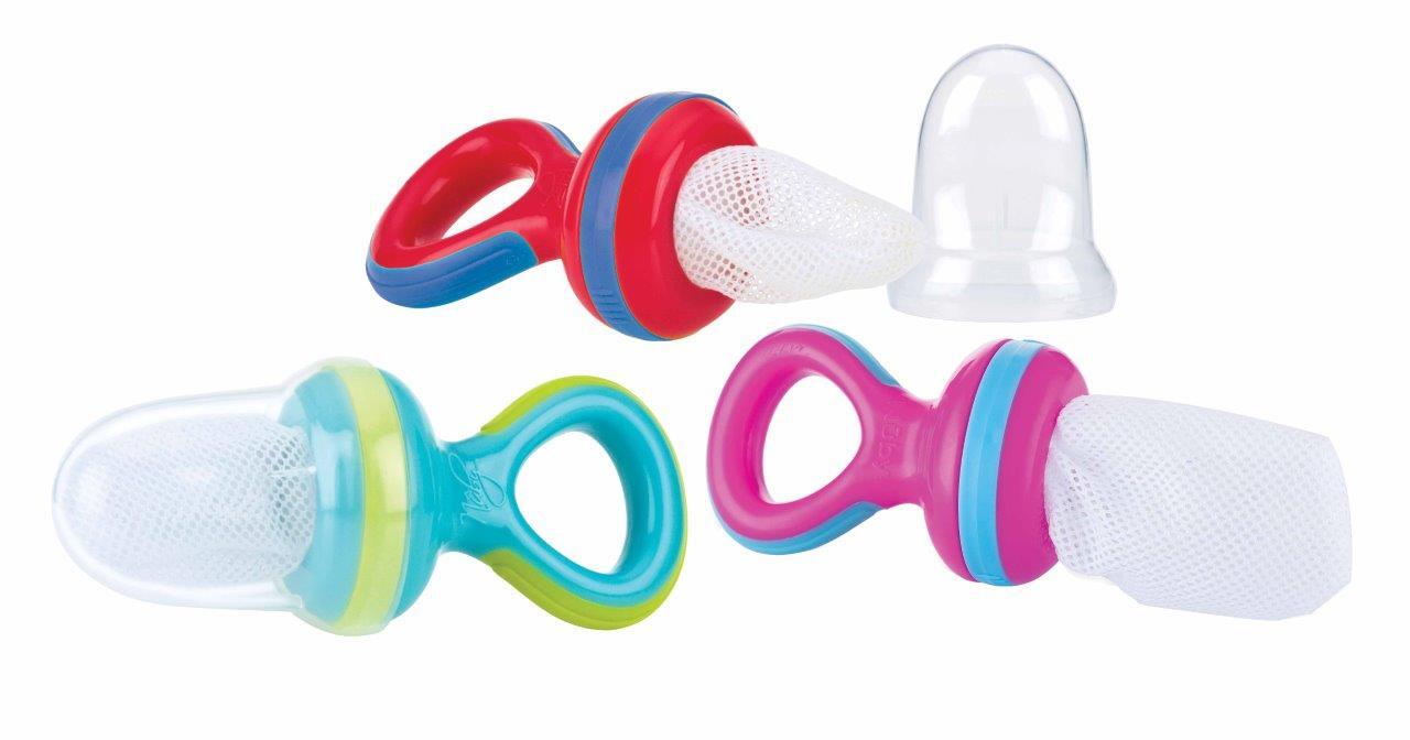 Nuby Nibbler Retina Schiaccia Pappa Colori Assortiti