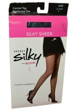 Secret Silky By Peds Control Top Silky Sheer Pantyhose (3 Pack)