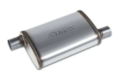 Street Max - SM11234 4''x9'' Oval Body Muffler  - 2'' Offset In  / 2'' Offset Out