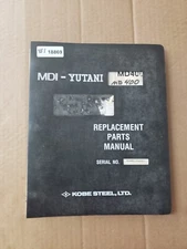 MDI Yutani MD400LC Hydraulic Excavator Factory Parts Catalog Manual