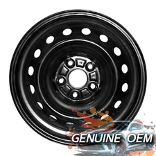 16x6.5" Factory OEM Black Steel Wheel Rim for 2009-2010 Pontiac Vibe 1.8L Engine