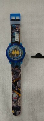 Batman Dark Night  Watch Accutime TM & DC Comics Design Silicone Band BAT9499