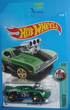 2017 HOT WHEELS Tooned '69 Chevy Camaro Z/28 Green Col. #171/365 1969 HTF