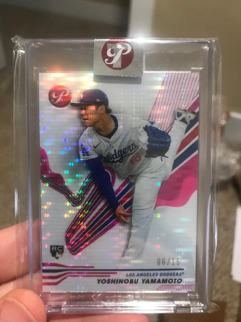 2024 Topps Pristine Yoshinobu Yamamoto 6/15 RC Pink Refractor #117
