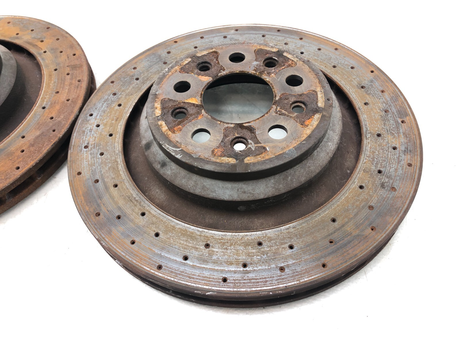 2014-2020 MASERATI GHIBLI S REAR AWD BRAKE ROTORS SET X2 OEM.