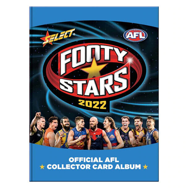 2022 AFL SELECT FOOTY STARS Hard Cover CARDBOARD ALBUM 26 PAGES