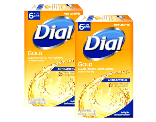 Antibacterial Soap Bar, Gold, 6 Count (Pack of 2) - Picture 8 of 12