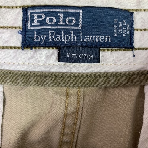 Polo Ralph Lauren Khaki Cargo Chino Shorts Size 33 - Picture 3 of 6