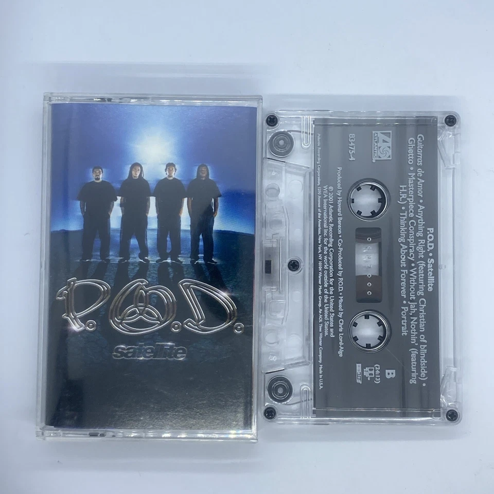 POD Satellite Cassette Tape - 2001 - RARE Nu Metal USA Import Like New - Изображение 2 из 4