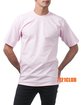 PRO CLUB HEAVYWEIGHT T SHIRTS PROCLUB MENS PLAIN SHORT SLEEVE BIG AND TALL M-7XL