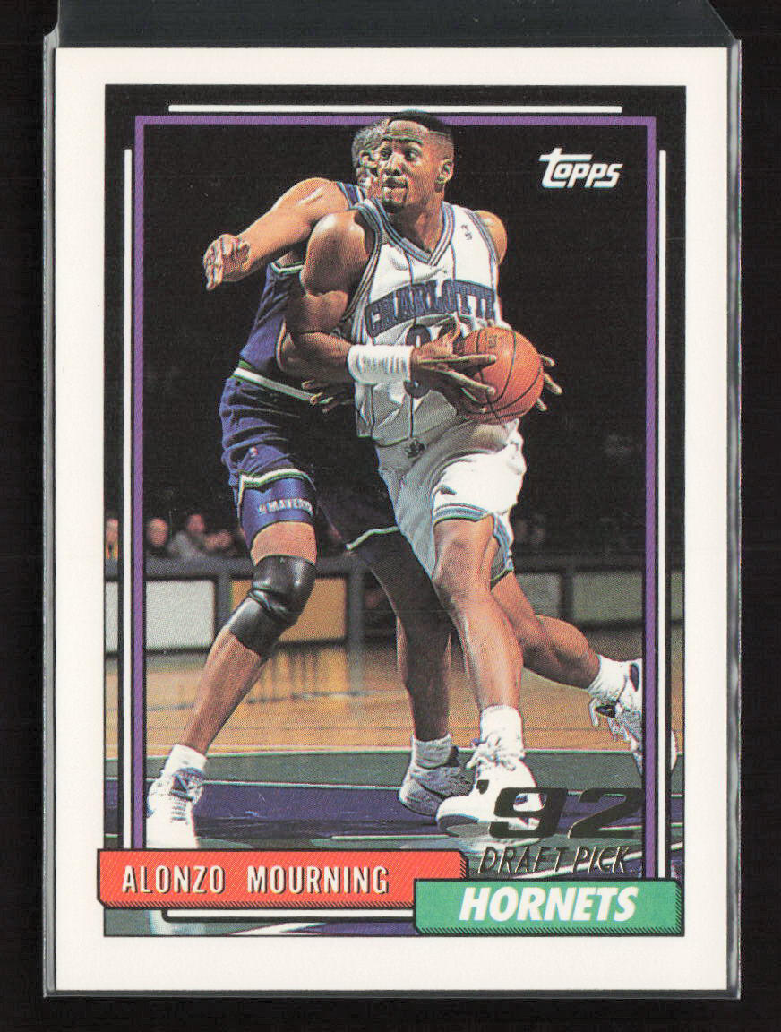 1992-93 Topps Gold #393 Alonzo Mourning Charlotte Hornets NM