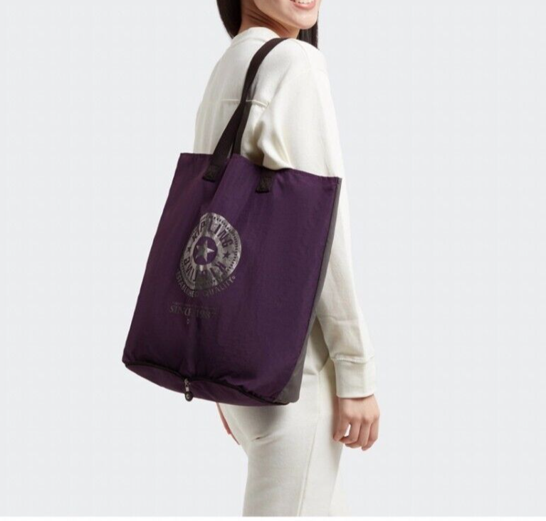 NWT~ Kipling Hip Hurray Water Resistant Packable Tote Bag Deep