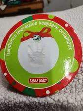 NEW ~ Mud Pie Baby's First Handprint Kit Ornament