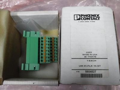 PHOENIX CONTACT 5604527   LOT OF 2 UNINSTALLED COND.   FREE SHIPPING