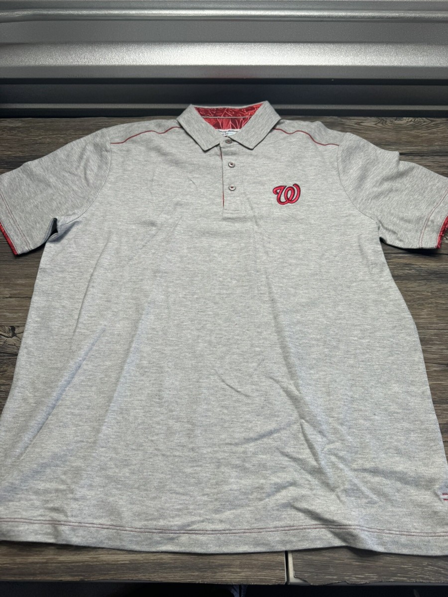 NWT Tommy Bahama Washington Nationals Medium Mens Red Embroidered