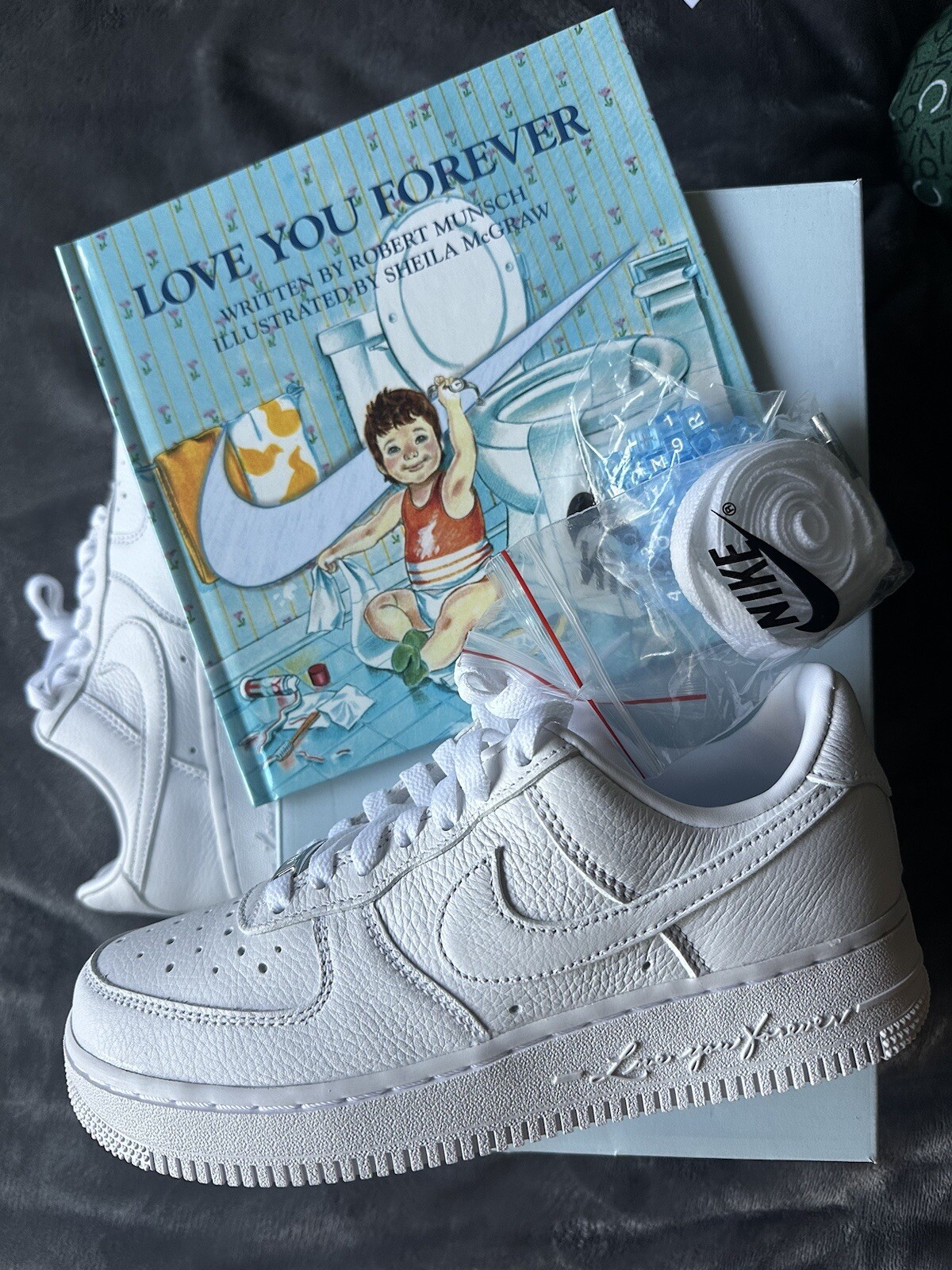 Size 5.5 - Nike Air Force 1 x NOCTA Low Certified Lover Boy with book