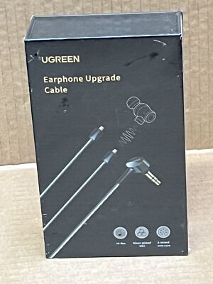 UGREEN MMCX Kabel, 3.5MM auf Zwei MMCX Unsymmetrisch Audio Kabel, Abnehmbar Kopf