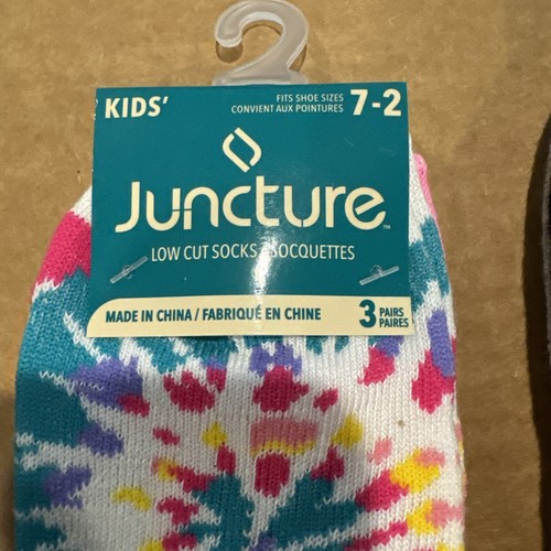 Juncture Girls 7-2 Boys 1-7 & 5-9 Low Cut 3 Pack - 3 Pair In Each Pack - Picture 8 of 9
