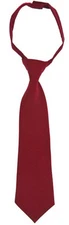 Boys Long Ties F9011 Black, Burgundy, Hunter, Navy, Khaki, Red & Gray  4 to 20