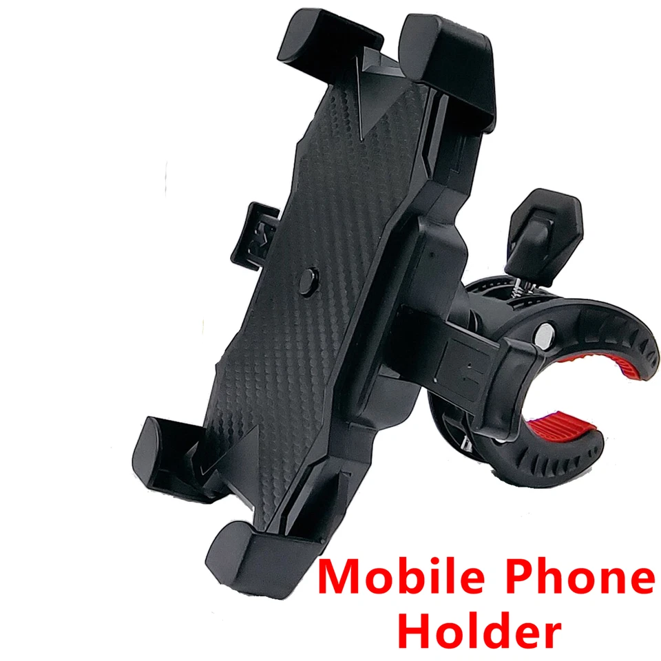 Motorcycle Bike Cell Phone Holder Mount Handlebar 360 Rotation For Honda,Harley Foto 2 de 4