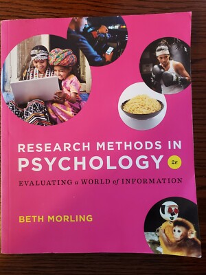 Research Methods in Psychology 2nd Edition Experiment APA Statistics ...