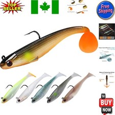 6  Pre-Rigged Soft Fishing Lures for Bass & Trout - Easy Catch Gear