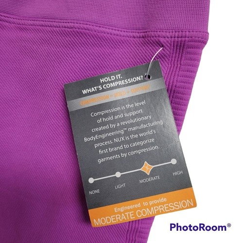 Nux Pinkish Purple Moderate Compression Leggings Women's Size Medium - Picture 5 of 6