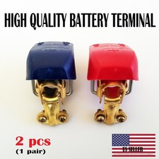 2pc Car Boat RV Heavy Duty Quick Release Battery Terminal Clip Connector Clamp