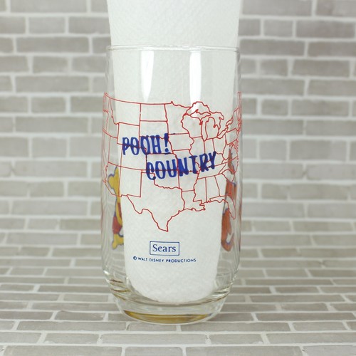 Winnie the Pooh For President Glass Pooh Country Tigger Pooh Piglet Sears - Foto 4 di 10