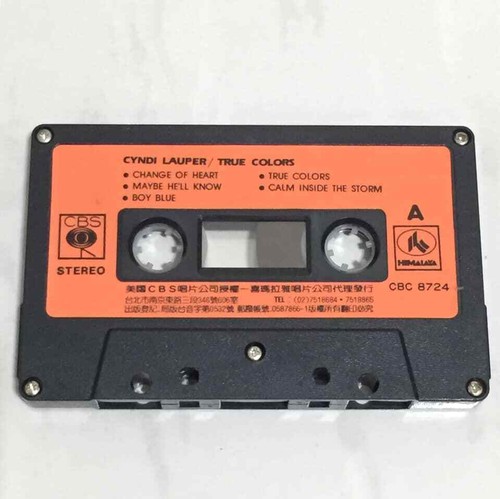 Cyndi Lauper 1986 True Colors Taiwan 1st Edition Cassette Tape with Promo Insert - Picture 4 of 6