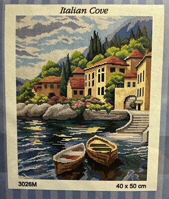 Orchidea Printed needlepoint  tapestry Canvas Only  40x50 Cm Cove