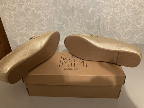 Women Slip on Loafer Size 6 Gold New - Picture 6 of 6