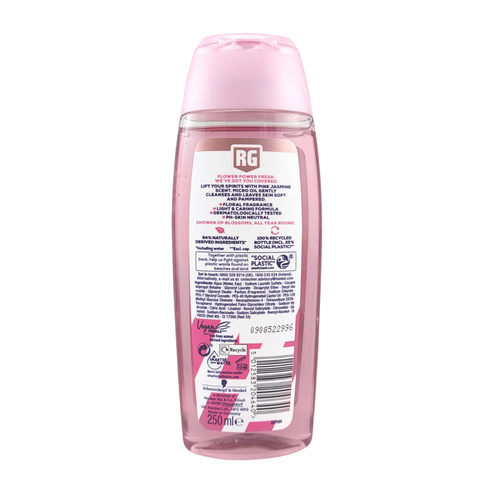 Right Guard Womens Shower Gel, With Magic Micro Oil, Pink Jasmine