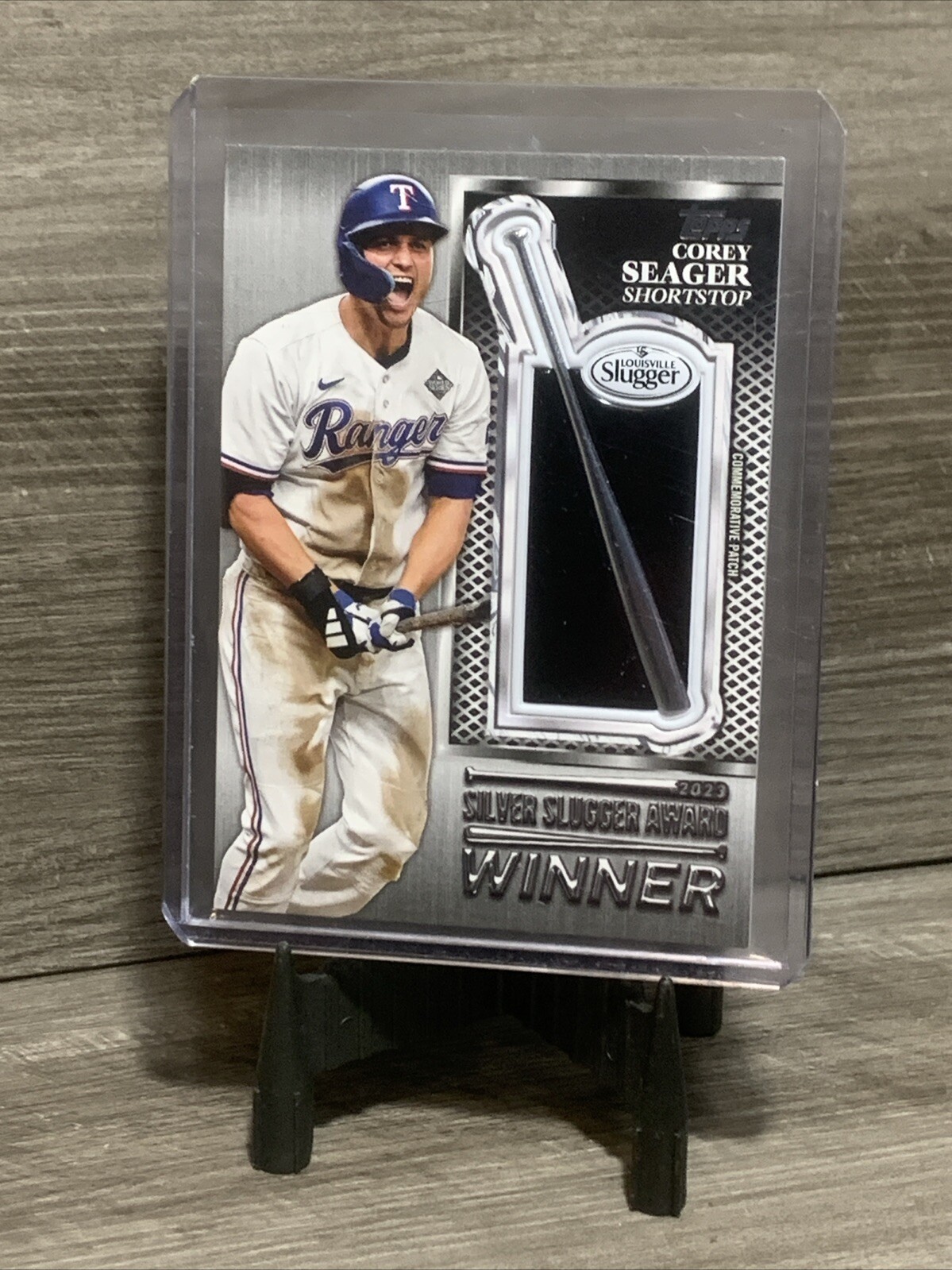 2024 Topps Series 2 Corey Seager SILVER SLUGGER AWARD WINNER PATCH 