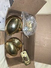 Schlage Hall & Closet w/ 16080 Latch & 10027 Strike Brass Finish F10 SIE 505 605