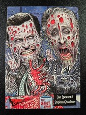 Jon Stewart Stephen Colbert Hollywood Zombies Card Garbage Pail Kids Spoof