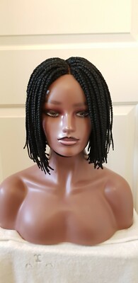Full Density Braided Wig, Bob Braids Wig, Cornrows Braids, Lace ClosurWig, 14-16''