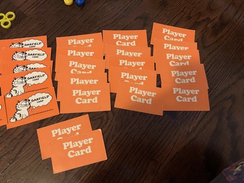 1981 Garfield Board Game Replacement Parts Cards - Picture 3 of 5