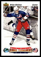 1991-92 Upper Deck #699 Brian Rolston USA Rookie Hockey Card. rookie card picture