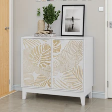 Decorative Cabinet Sideboard with 2 Doors and Adjustable Shelves