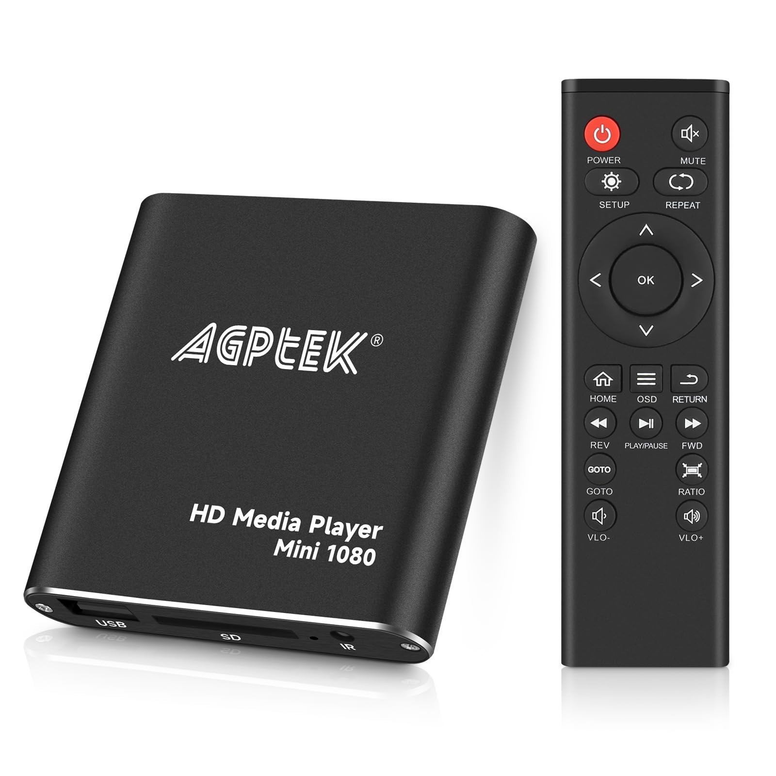 HDMI Media Player, Black Mini 1080p Full-HD Ultra HDMI Digit