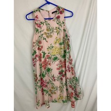Tommy Hilfiger ShFloral Shift Dress Womens 10 Pink Sleeveless Preppy