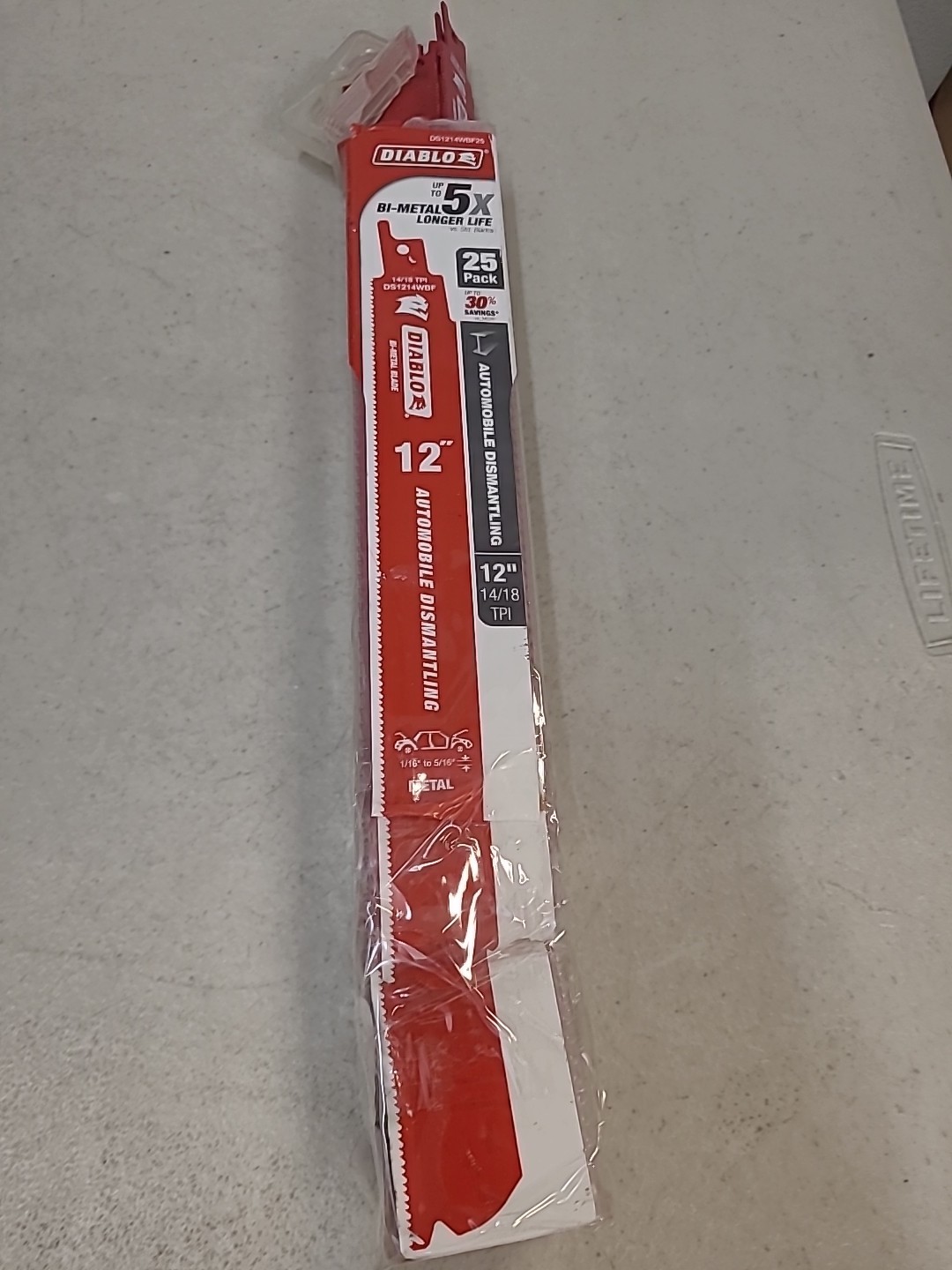 Diablo 25 Pack of Genuine OEM Replacement Recip Saw Blade - DS1214WBF-25PK