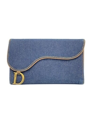 Dior Denim IDG Three Fold Wallet for Women