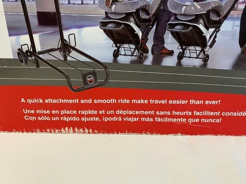 Britax Car Seat Travel Cart S840500 Adjustable Foldable Fits Airplane - Picture 5 of 14