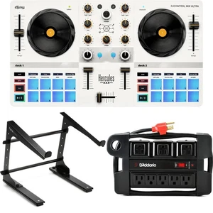 Hercules DJ DJControl Mélanger Ultra Mobile DJ Contrôleur et bloc de support pour ordinateur portable
