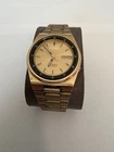 Vintage Seiko 5 Railway Time Gold Plated 7009-3161 Day-Date Japan Working