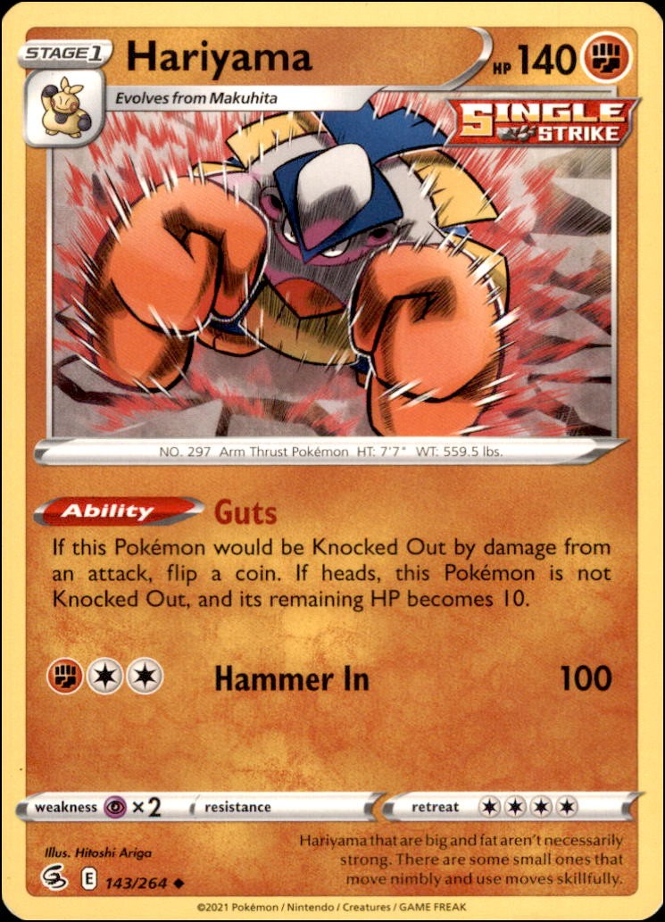 Pokemon - Hariyama #143/264 - FST Uncommon