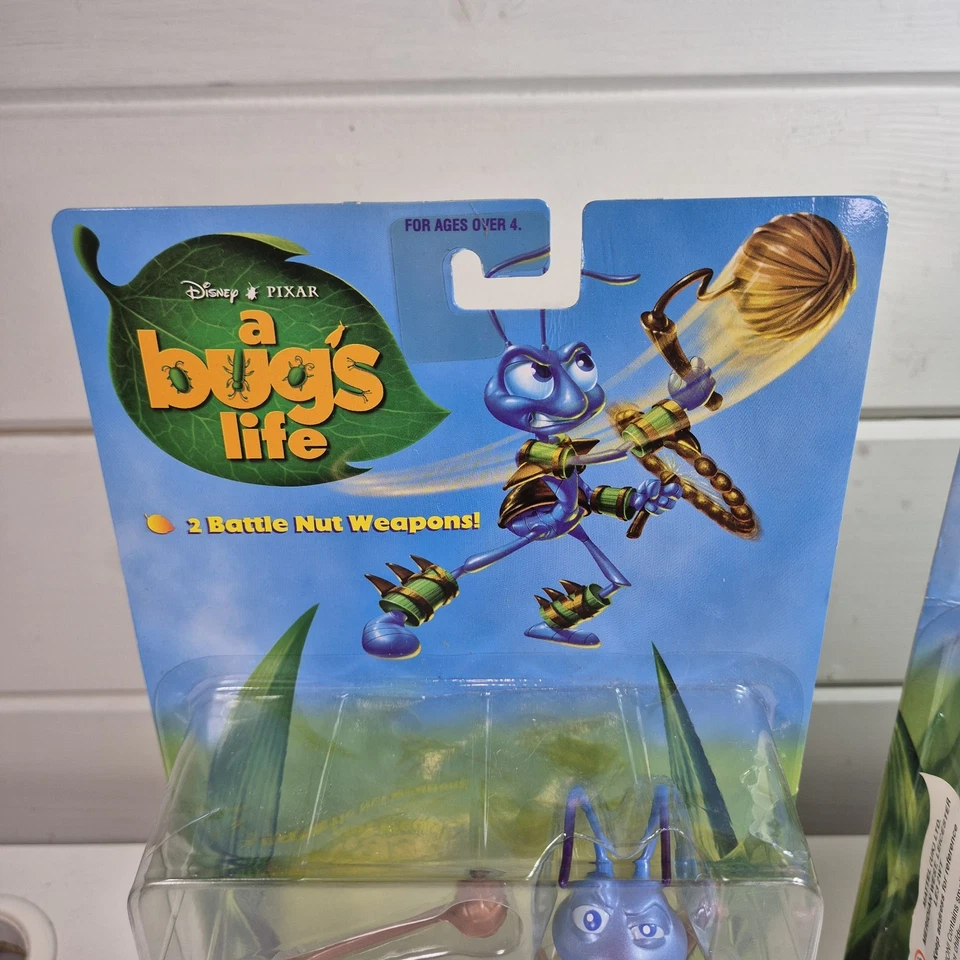 A Bug's Life Warrior Flik And Enemy Molt Action Figure 6" by Mattel 1998 Sealed! - Image 3 of 4