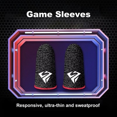 10PCS Gaming Finger Sleeves Sweatproof Touch Screen 1.77in/4.5cm PUBG Mobile